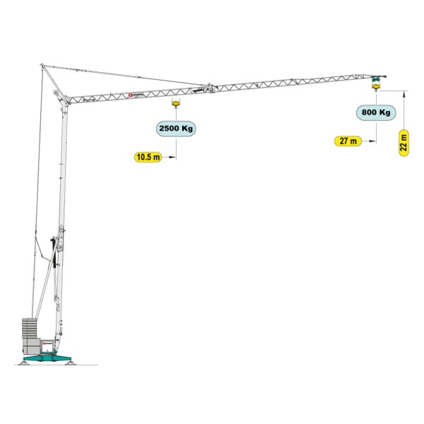 CM 270 dźwig hydrauliczny szybkiego montażu